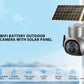 Outdoor wifi/4G Sim Card Camera Mini Solar Panel Security Surveillance Camera 7500mAh IP66 Wireless 2 Way Talk DetectCamera