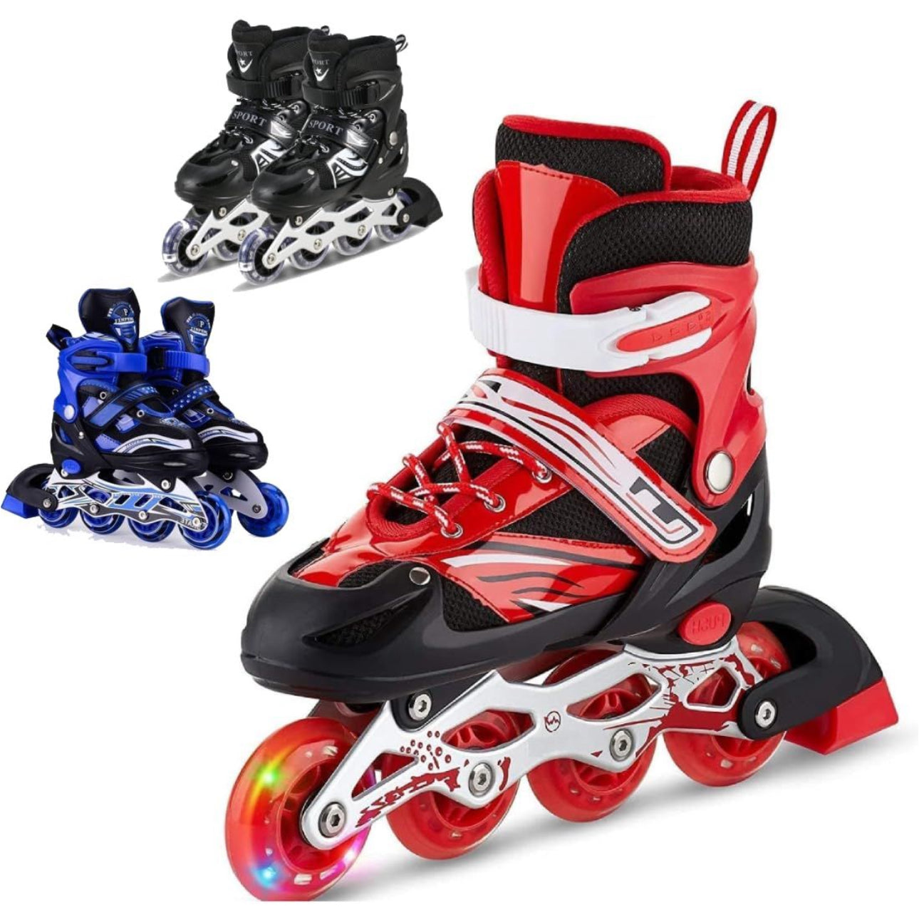 Adjustable Inline Roller Skates for Boys Kids and Girls