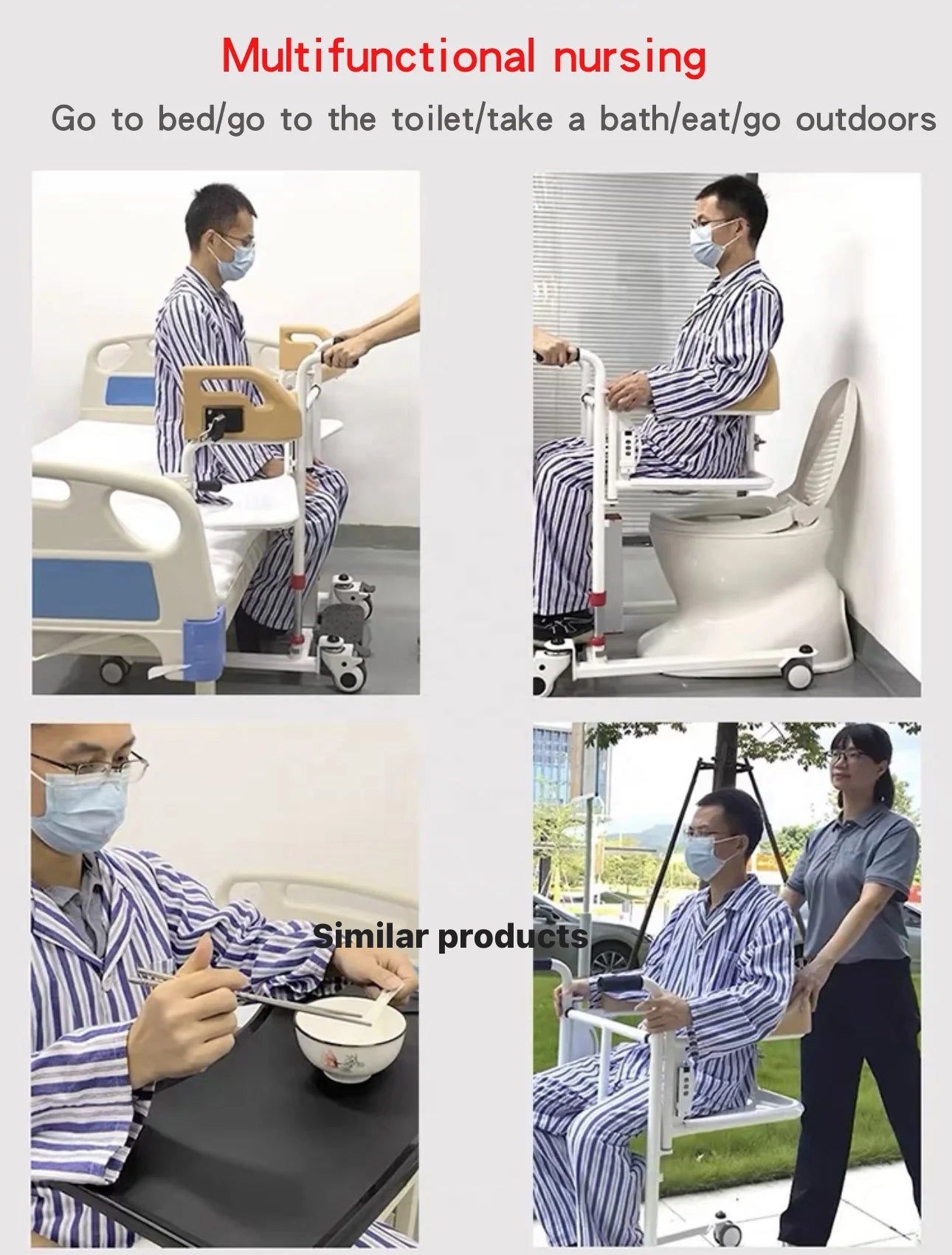 Patient Transfer Assist Lift, Dining Board Soft Cushion Toilet Hydraulic Pump Wheelchair Lift Machine for Disability & Elderly - PreOrder Sales Now Available!