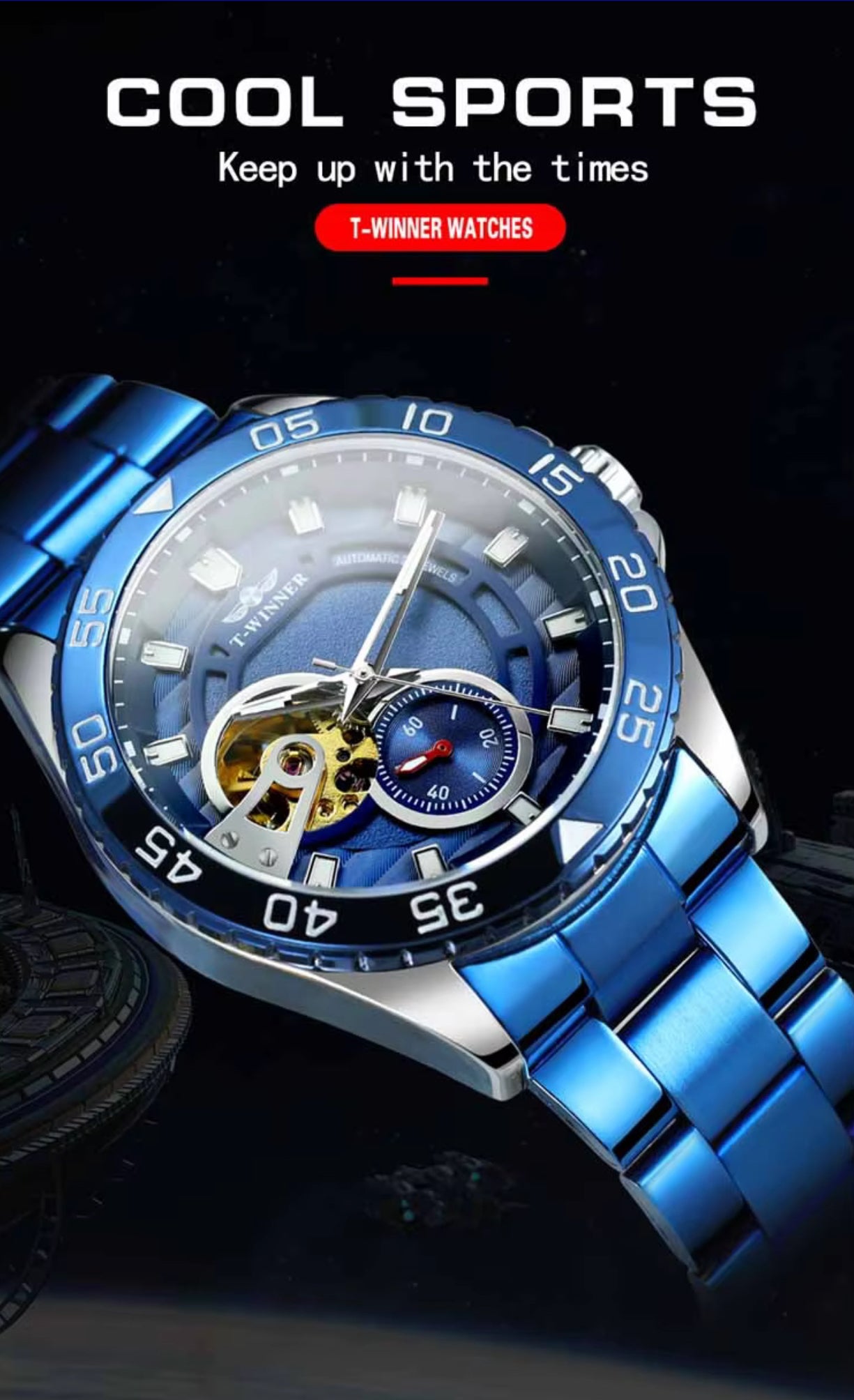 WINNER Men’s Fashion and Leisure Hollow Mechanical Movement Automatic Mechanical Watch — Various Models PreOrder Sales Now Available!