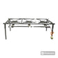 3 Burner Gas Burner Stand Long Leg