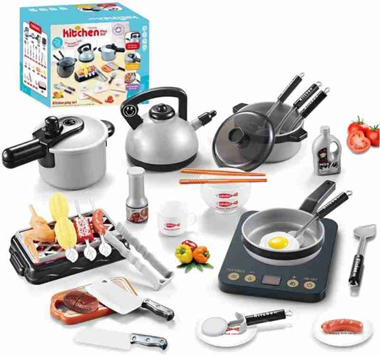 Kids Kitchen Cooking Toy Set