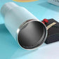 600ML Stainless Steel Travel Portable Vacuum Insulated Flask Cup with Straw - White