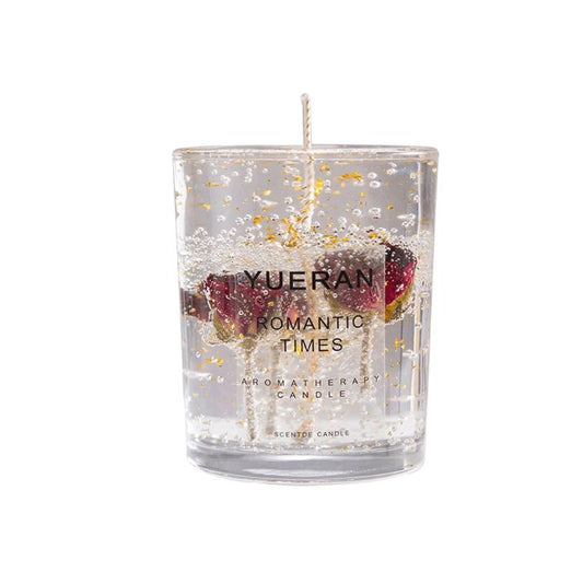 Crystal Jelly Candle With Dried Flowers