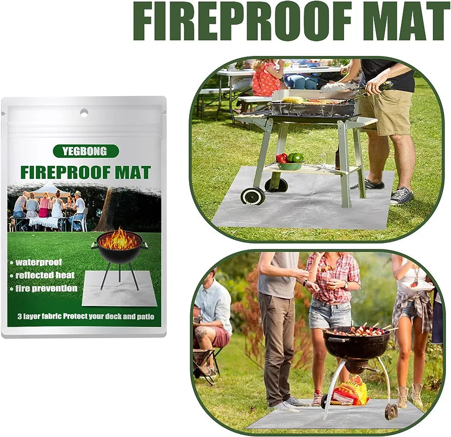 Fireproof Grill Mat Deck and Patio Protector