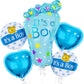 Baby Boy Balloons - 30 Inch, Pack of 5 It's A Boy Balloon Set