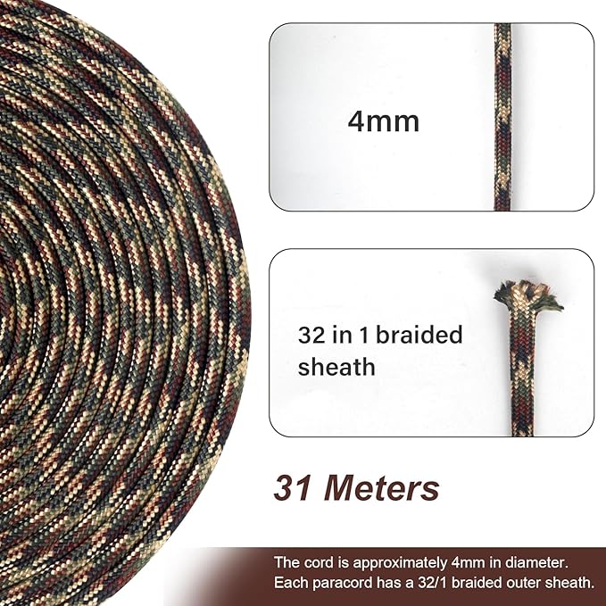 Paracord Lines 550 Ropes With 7 Core Strands