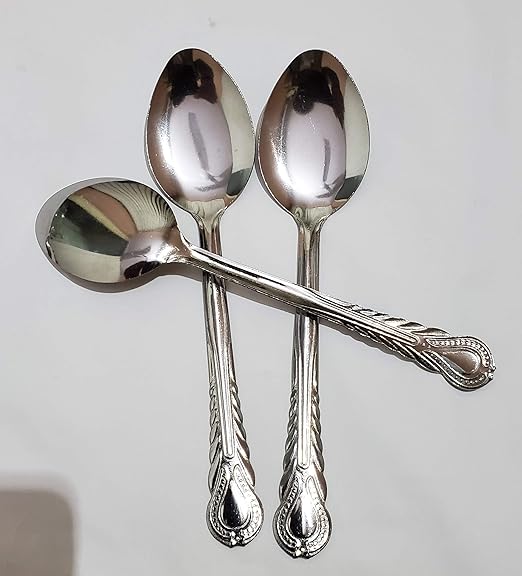 12Pc Teaspoon Set Stainless Steel