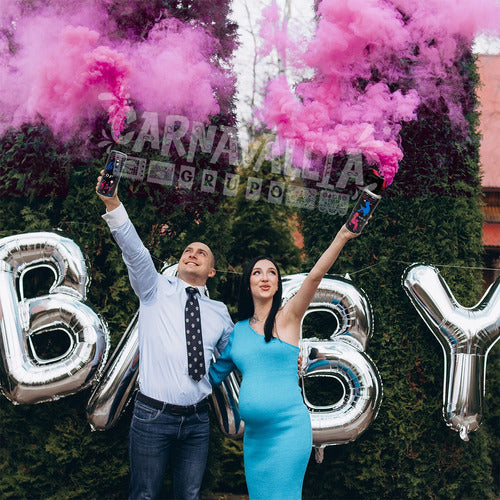 Fire Extinguisher Spray Fired Gender Reveal - Pink & Blue