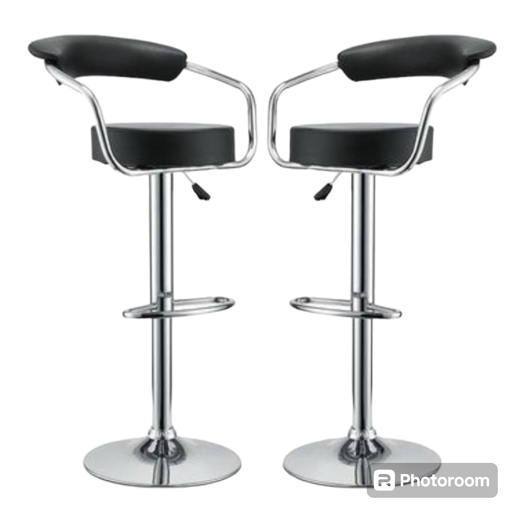 2pc Kitchen/Bar Stools-Chrome