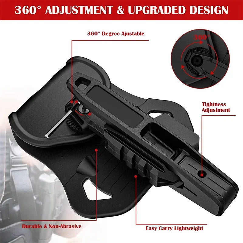 Tactical  Pistol Holster Concealed Left Right Gun Holsters for All Double Stack Glock 9mm