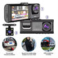 3 Channel 1080P Dash Three-Way Car Dashboard Camera