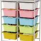 10 Drawers Rolling Storage Cart, Multicolor