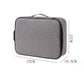 Large Capacity Files Storage Bag Double three Layer Passports Organizer Bag With Lock Three Layers Navy Blue