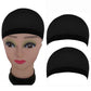 2 Pcs Wig Head Covers Black