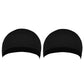 2 Pcs Wig Head Covers Black