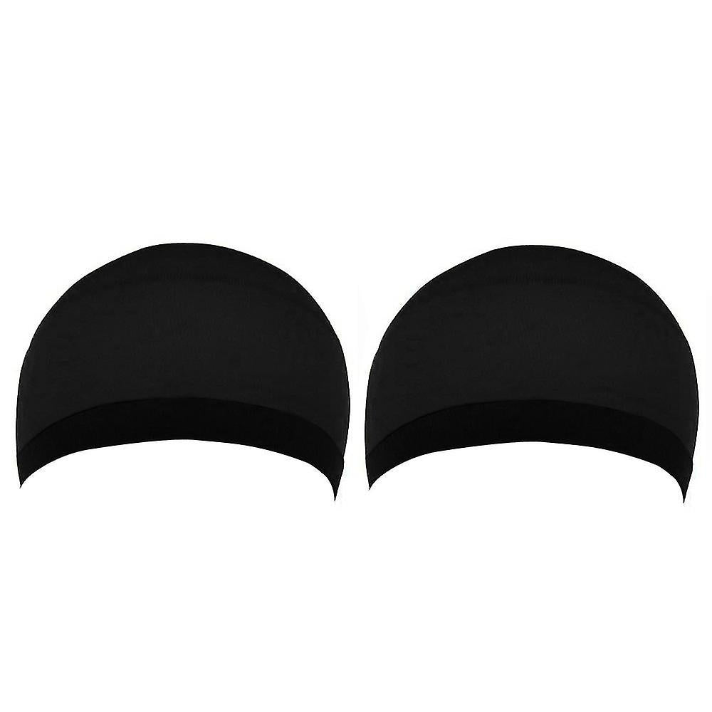 2 Pcs Wig Head Covers Black