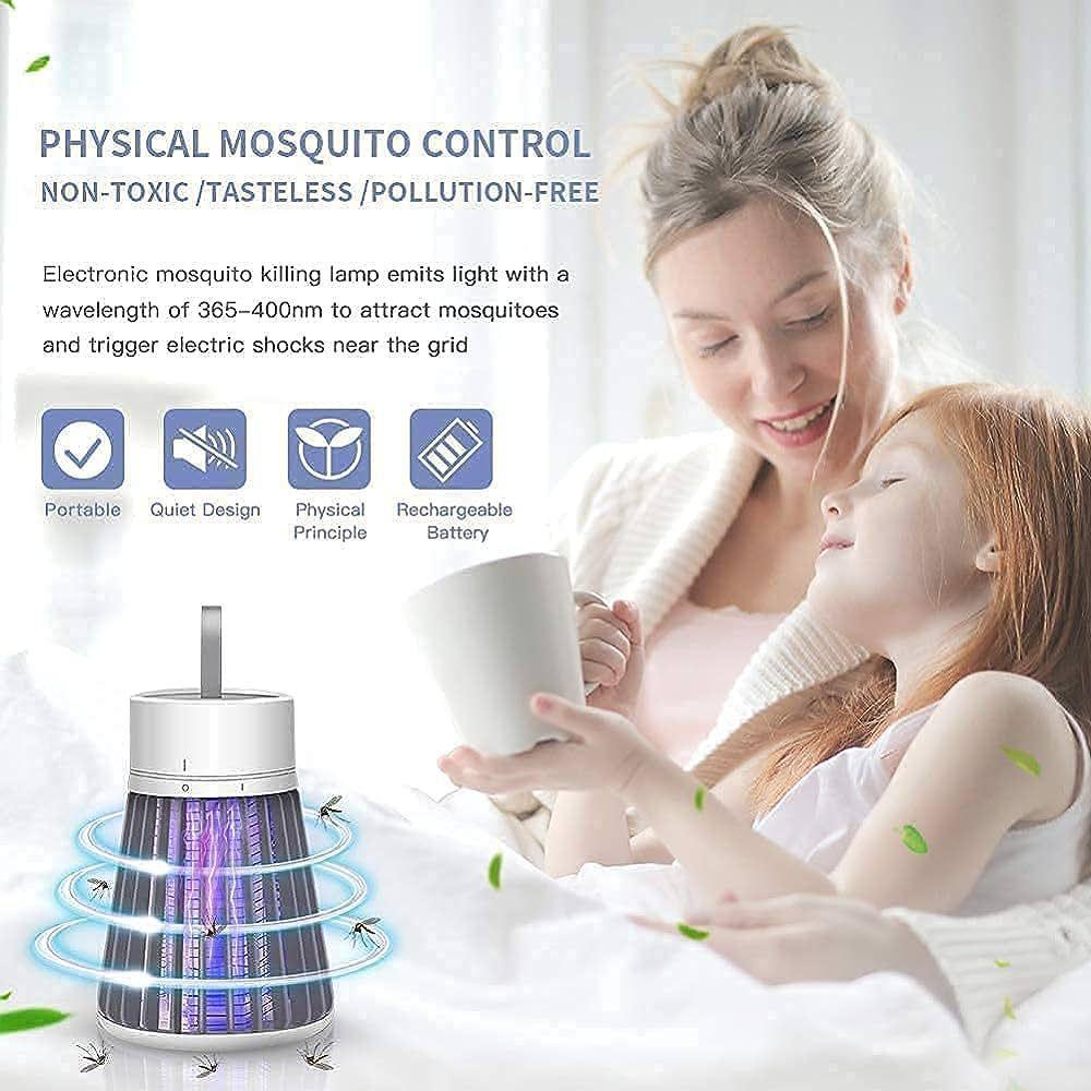 Mosquito and Fly Bug Killer Indoor Light with Hanging Loop Electric Insect Killing Trap Lamp Repellent