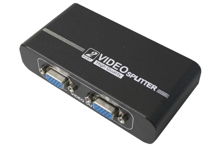 1 To 2 Port Vga Splitter High Resolution Support 1920 X 1440 550Mhz Video 102A