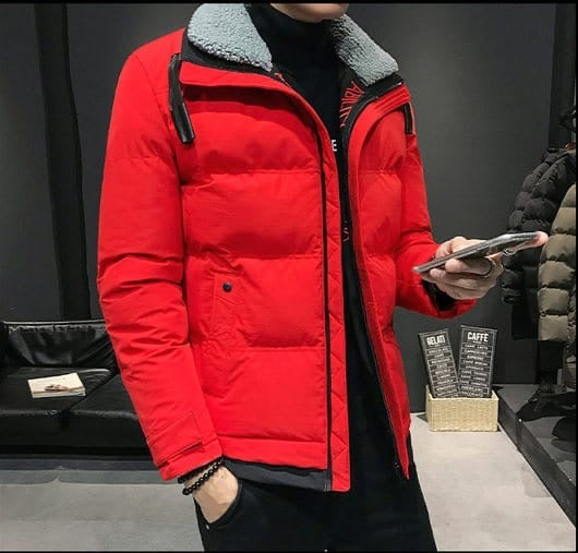 Men Down Jacket Warm Cotton Jacket Winter Thick Warm Cotton Casual Jacket Various Colours Available