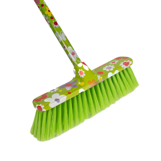 Household Broom With Wooden Handle