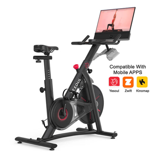 Yesoul Xiaomi G1M Plus Smart Spin Bike Inc 21.5inch TFT Touchscreen, Yesoul App Via Mobile