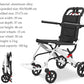 Ultralight Wheelchair Foldable Lightweight Aluminium Transport Wheelchairs, Extra Narrow Wheelchair for Home, Ultralight Wheelchairs with Brake, Travel & Folding Wheelchair