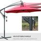 Black Friday Deal Outdoor Cantilever Umbrella Available In Red & Beige