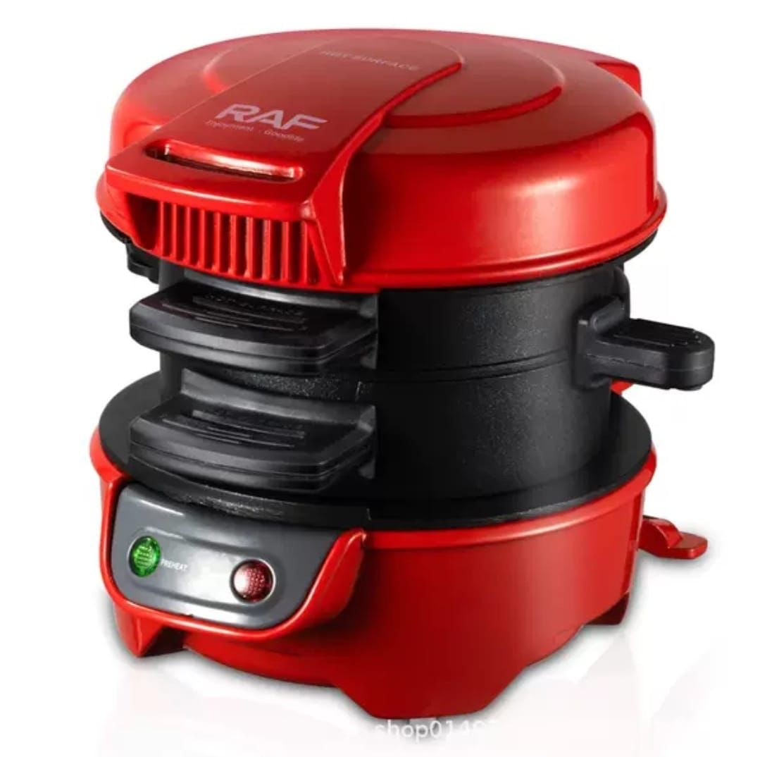 RAF Burger Machine/Panini Home Breakfast Machine Mini Sandwich Machine Double-Sided/Non-Stick Pan