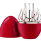 24 Pieces Stainless Steel Cutlery Set With Stand Egg Shape