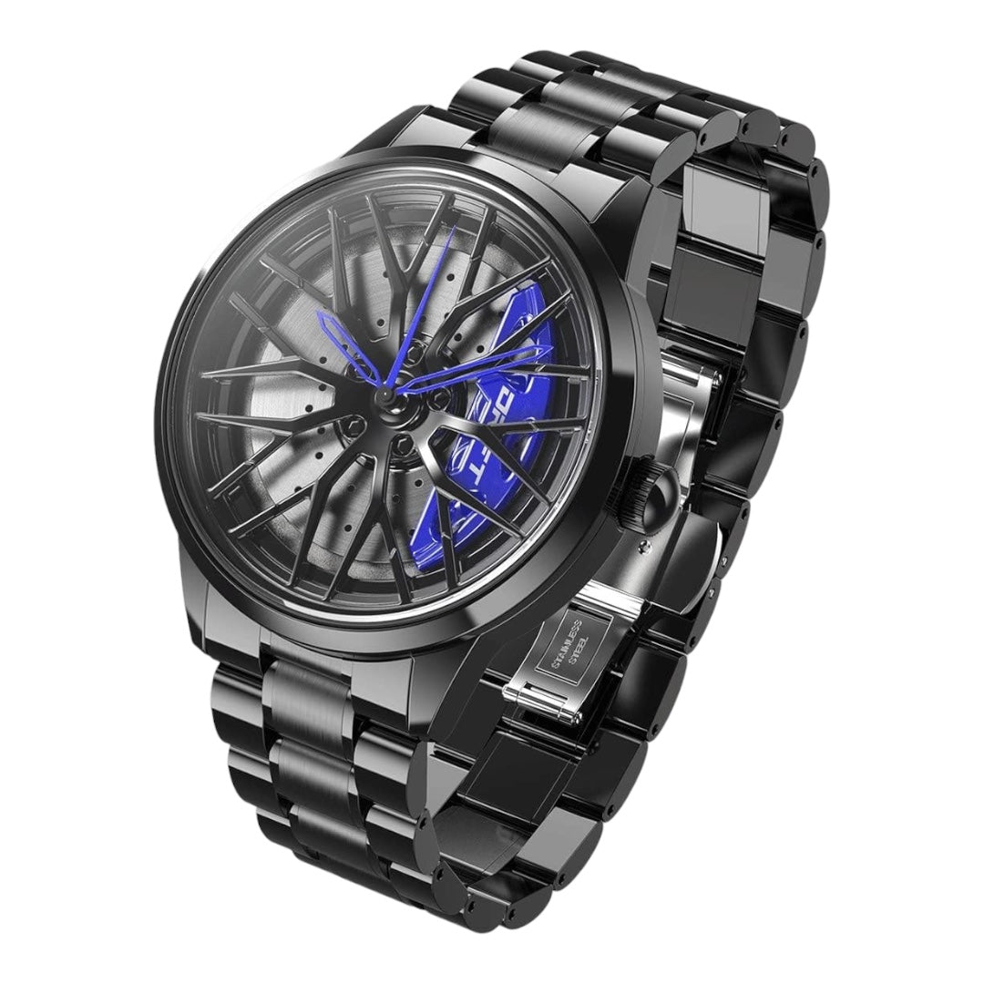 Motorsport Silver Rim Watch - Various Colours