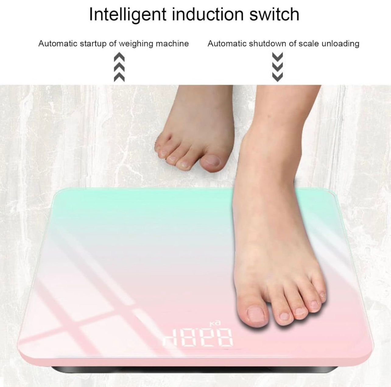 Bathroom Weight Scale LED Digital - Gradient  Duo Colour