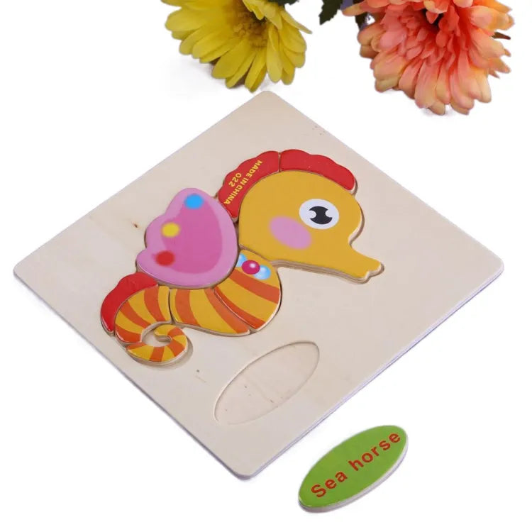 Colorful Educational Wooden Puzzle For Kids