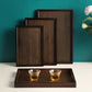 Wooden Serving Tray Suitable for Kitchen Food Tableware for Dinners Party Bar Serving Tray Food 3pc