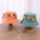 Cute Dinosaur Baby Bucket Cap Cartoon Wide Brim Fisherman Hat for Boys Girls Summer Print Toddler Kids Sun Hats