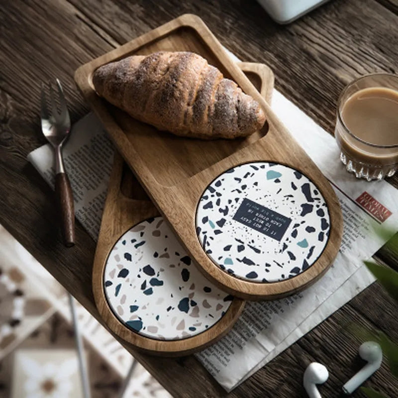 Japanese Style Wooden Portable Tray