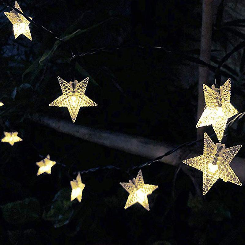 Christmas Solar Star Shaped Fairy Lights