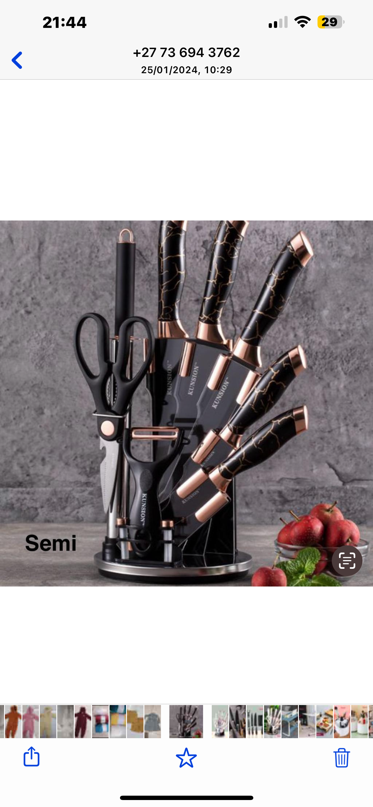 9 Piece Stainless Steel Knife Set