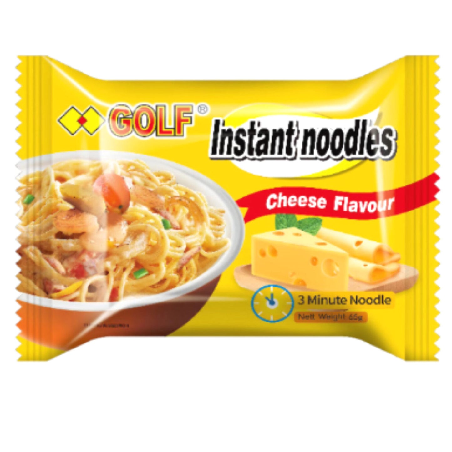 Golf Instant Noodles 5x65g - 3min Cooking Time. Various Flavours