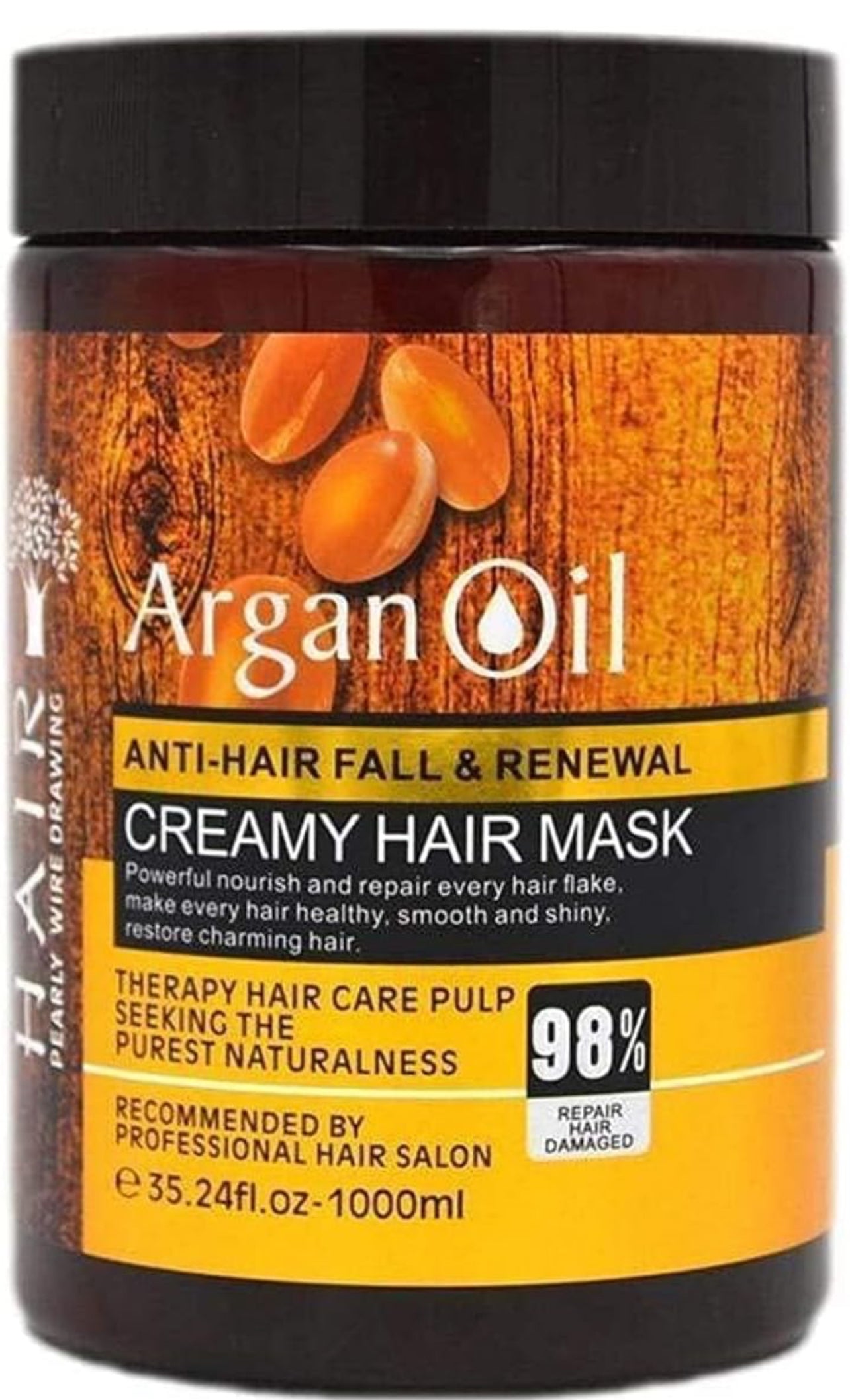 Argan Oil Anti Hair Fall & Renewal Creamy Hair Mask - 1000ml