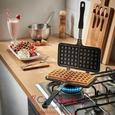 Non‑stick Two Sided Waffle Baking Pan