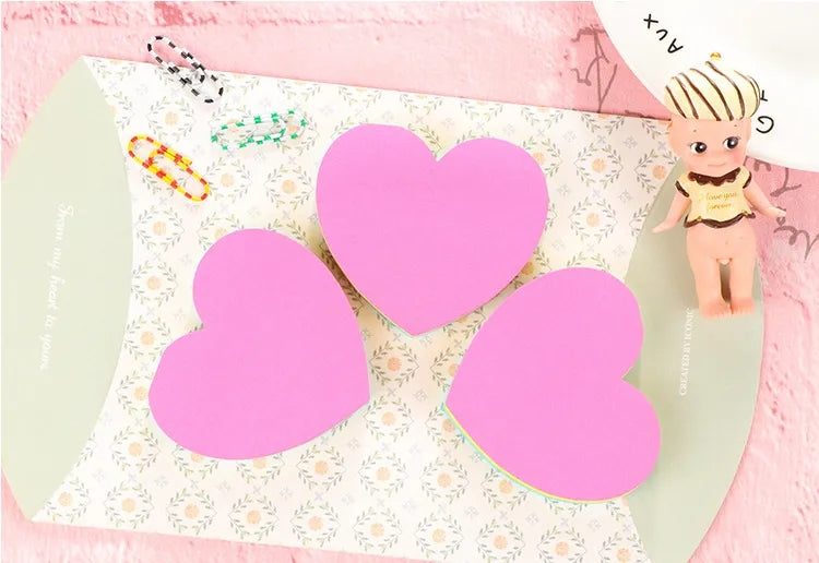 Heart Shaped Sticky Notes