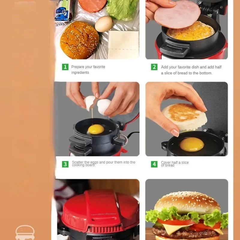 Egg Burger Maker - Non-stick Small pan Home Frying pan - Breakfast