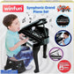 WinFun Symphonic Grand Piano Set Kids Toy, 37 Keys, 8 Instrument Choices, Background Music Choices & Rhythm Choices, 15 Built-In Demo Songs, Detachable Microphone, Black |