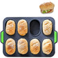 Bread Pan Baguette Tray, Non-Stick Cake Molds, Mini Loaf Pan, Perfect Pan, 8 Mini Loaves