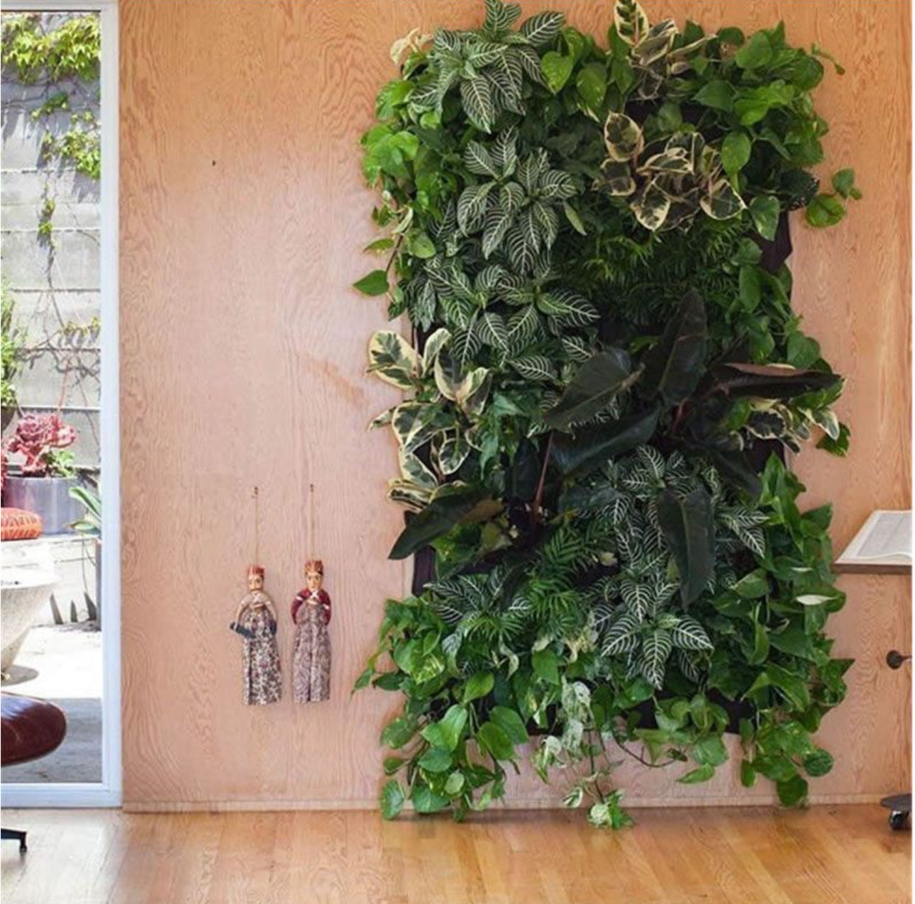 Vertical Hanging Garden Planter with 7 Pockets Waterproof Wall Mount Flower Pot Grow Bag Container Indoor Outdoor