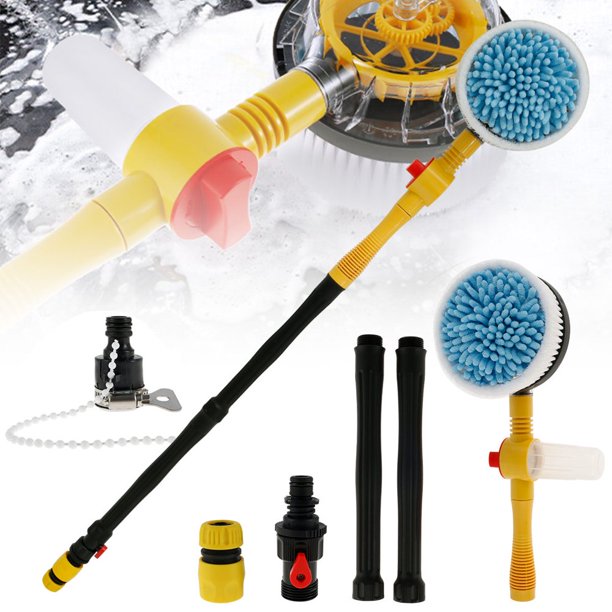 Multifunctional Car Auto Rotating Foam Cleaning Kit with 360° Spin