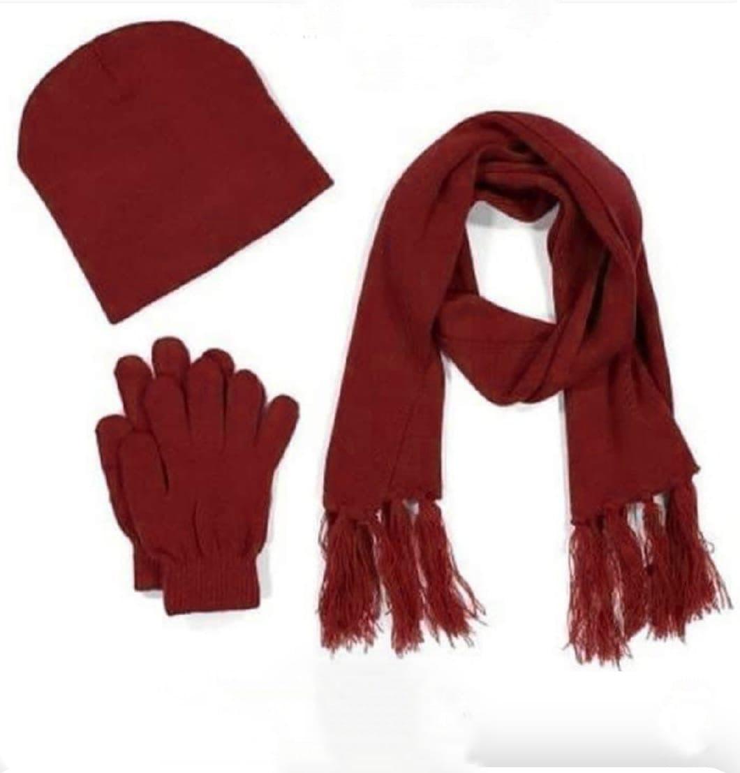 Kids Winter Scarf,Glove & Hat Set