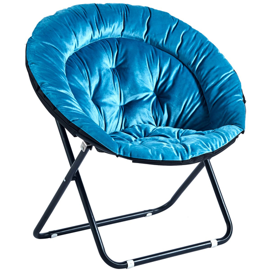 Foldable Moon Saucer Chair Camping Back Chair