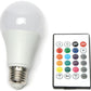 LED LED lamp 7W Standard Bulb + remote control / Color RGB lamp with E27 socket